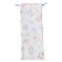 Cat半メッシュ巾着S(オフホワイト-ー)