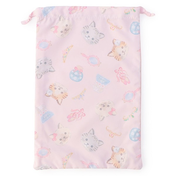 Cat半メッシュ巾着M(ロイヤルピンク-ー)