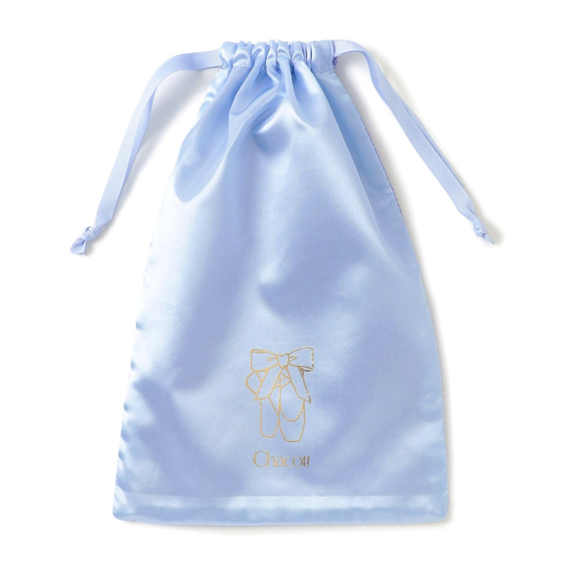 ポワント半メッシュ巾着M(ベビーブルー--)