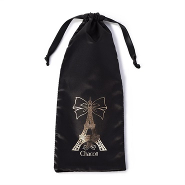 エッフェル半メッシュ巾着S(ブラック-ー)