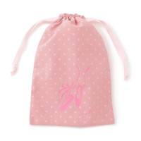 ドットメッシュ巾着M(ロイヤルピンク--)
