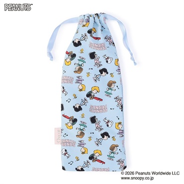 PEANUTS半メッシュ巾着S