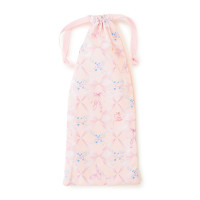 トゥリボン半メッシュ巾着S(ロイヤルピンク--)