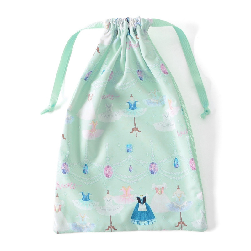 ジュエルチュチュ半メッシュ巾着M(アイスグリーン--)