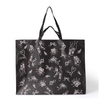 プリューム不織布衣装バッグL(ブラック--)