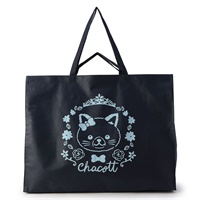 Cat不織布バッグL(ネイビー-ー)
