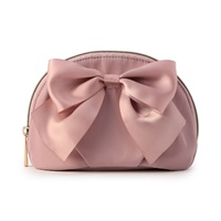 リボンポーチ(グレイッシュローズ-ー)