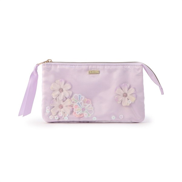 フラワーリボンポーチ(アイリス-ー)