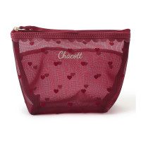 ハートメッシュポーチ(ラズベリー--)