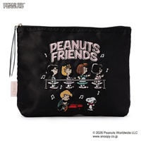 PEANUTSシアーポーチ(ブラック--)