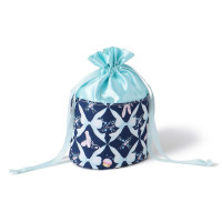 トゥリボンポーチ(ネイビー--)