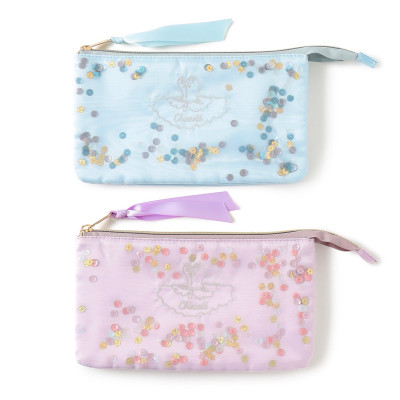 スパンコールポーチ