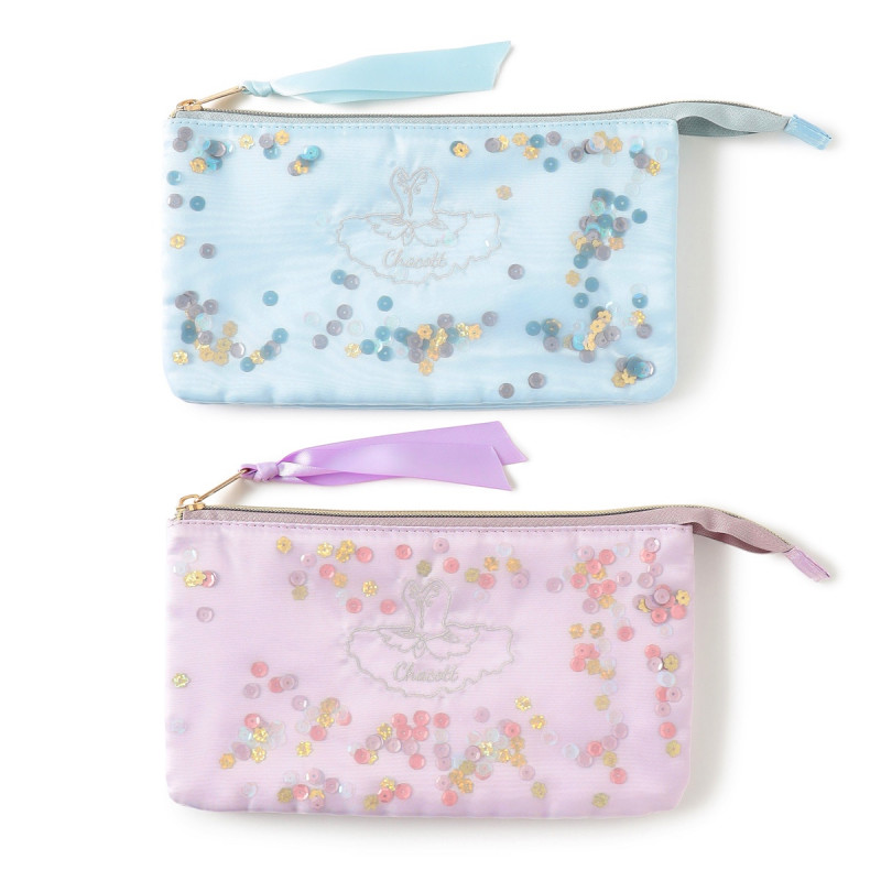 スパンコールポーチ