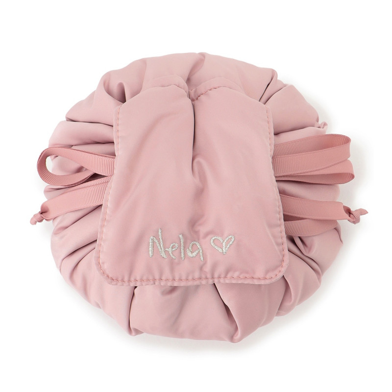 Nela ポーチ(ロイヤルピンク--)