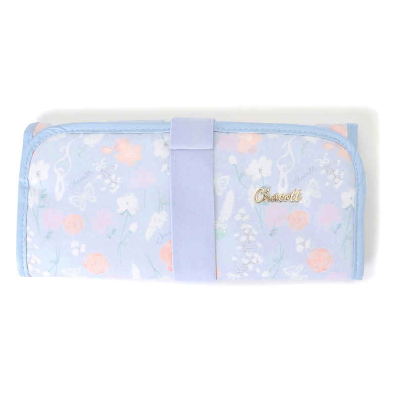 フラワーロールケース(ベビーブルー--)