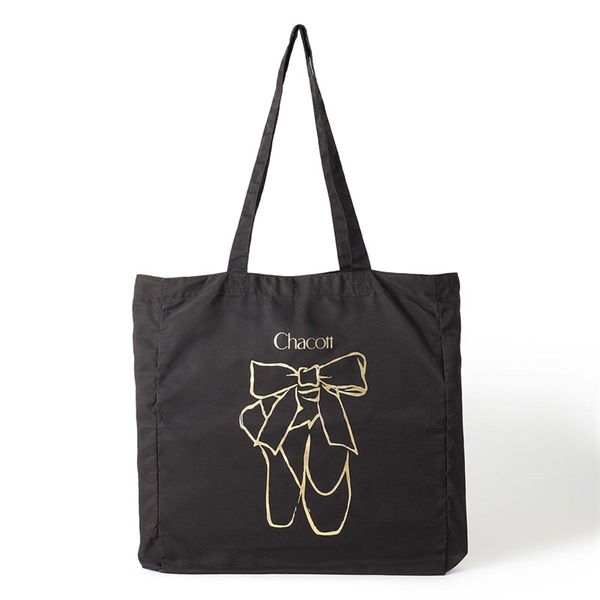 ポワントエコバッグ(ブラック-ー)