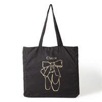 ポワントエコバッグ(ブラック-ー)