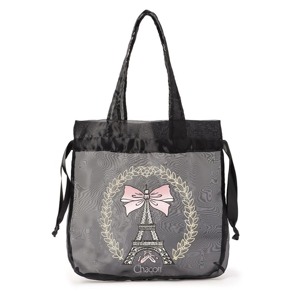 エッフェルシアートートバッグ(ブラック-ー)