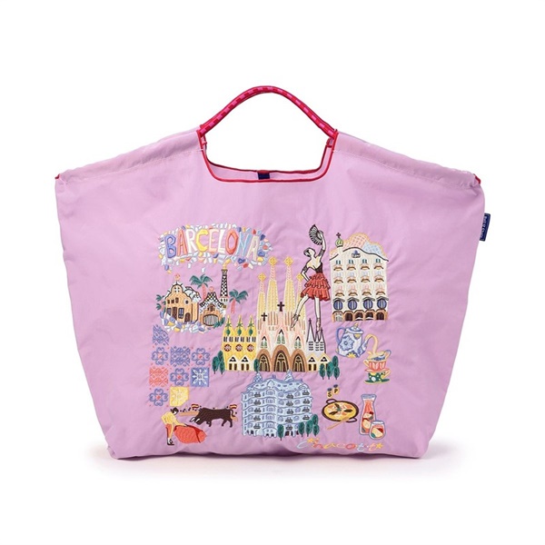 【Ball＆Chain】バルセロナトートバッグＬ(ピンク-ー)