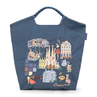 【Ball＆Chain】バルセロナトートバッグM(ネイビー-ー)