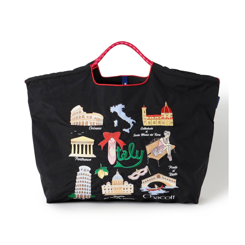 6/12 11時発売！【Ball＆Chain】ItalyトートバッグL(ブラック--)