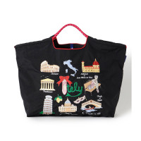 6/12 11時発売！【Ball＆Chain】ItalyトートバッグL(ブラック--)