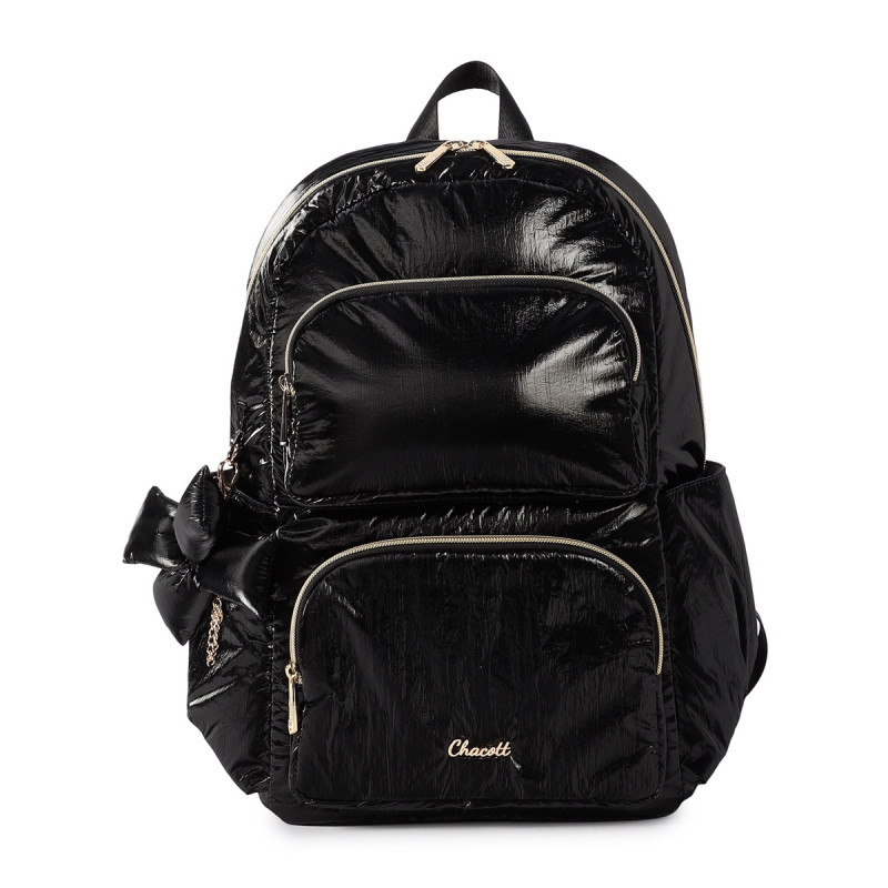 リボンチャームバックパック(ブラック--)