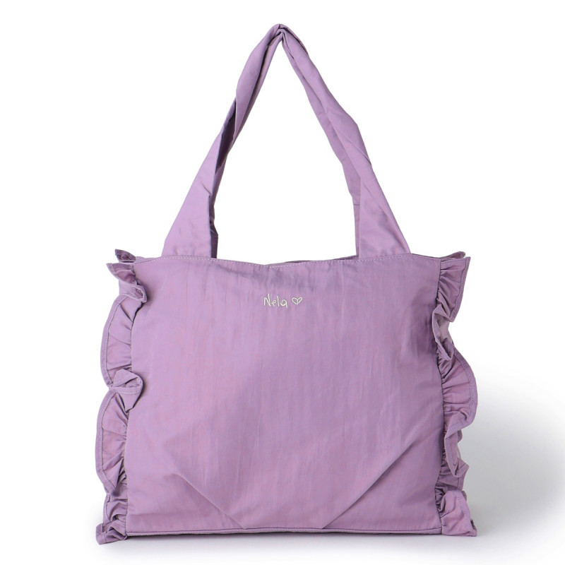Nela フリルトートバッグ