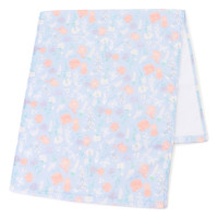 フラワーフェイスタオル(ベビーブルー--)