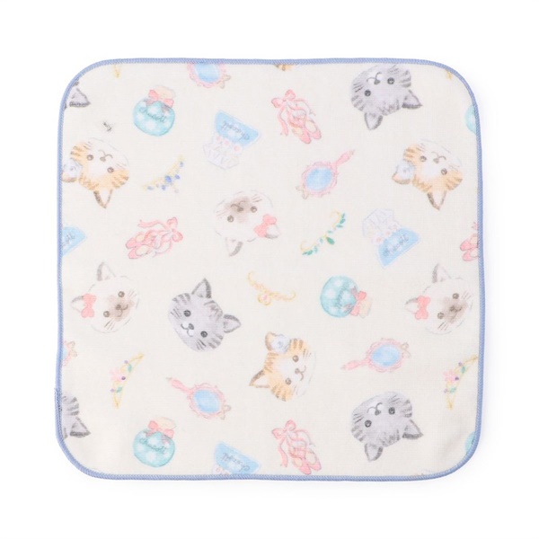 Catハンドタオル(オフホワイト-ー)