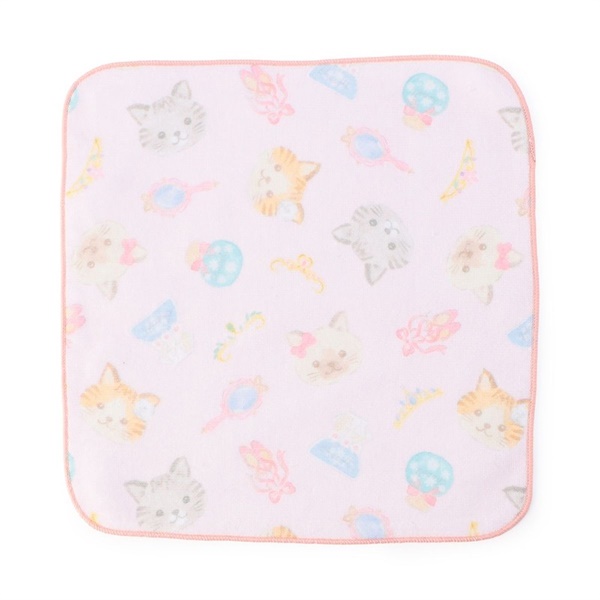 Catハンドタオル(ロイヤルピンク-ー)