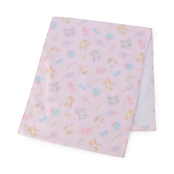 Catフェイスタオル(ロイヤルピンク-ー)