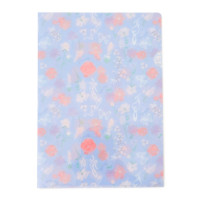 フラワークリアファイル(ベビーブルー--)