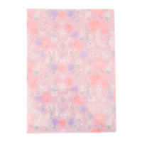 フラワークリアファイル(ロイヤルピンク--)