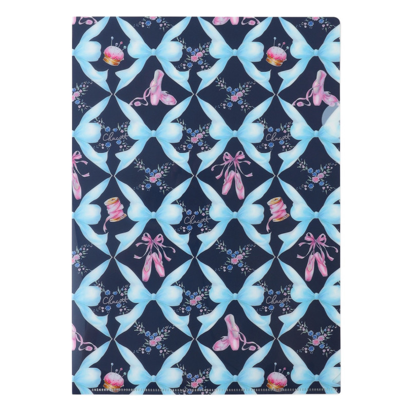 トゥリボンクリアファイル(ネイビー--)