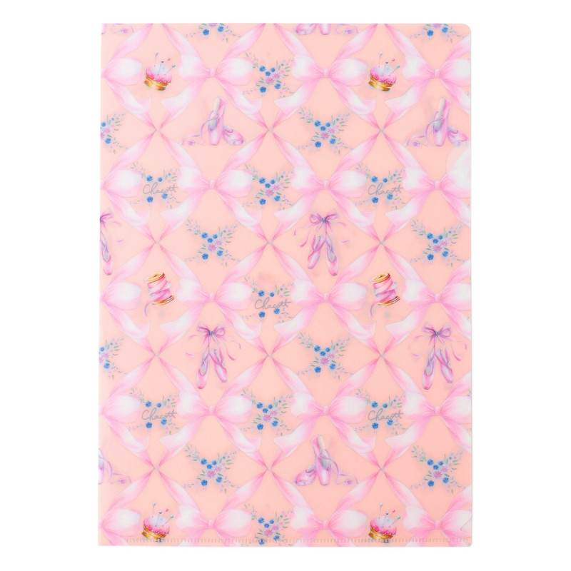 トゥリボンクリアファイル(ロイヤルピンク--)