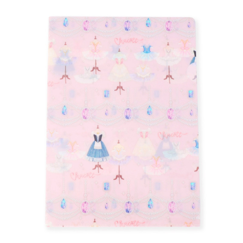 ジュエルチュチュクリアファイル(ロイヤルピンク--)