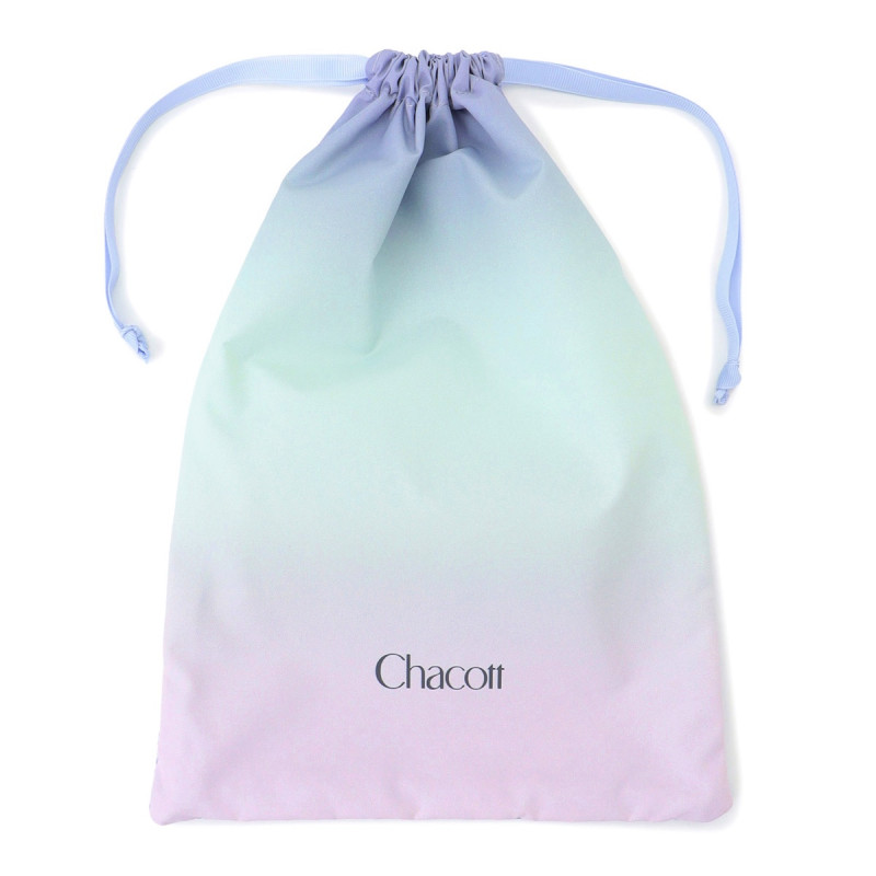 グラデーション半メッシュ巾着M(ラベンダー--)