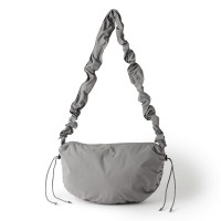 ★ギャザーショルダーバッグ(パールグレー--)