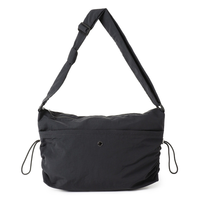 サイドギャザーショルダー(ブラック--)