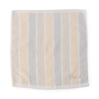 ストライプハンドタオル(パールグレー-ー)