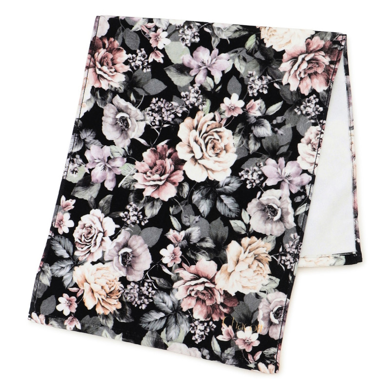 ★ビオーニフェイスタオル(ブラックプリント--)