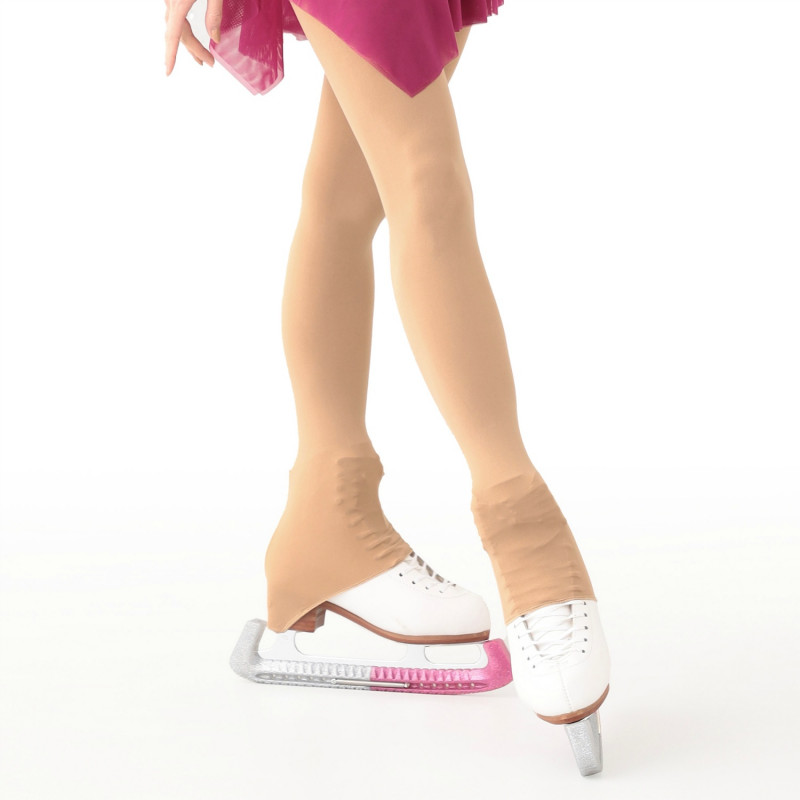 フィギュアスケートタイツ（フットレス）(ベージュ-TL)