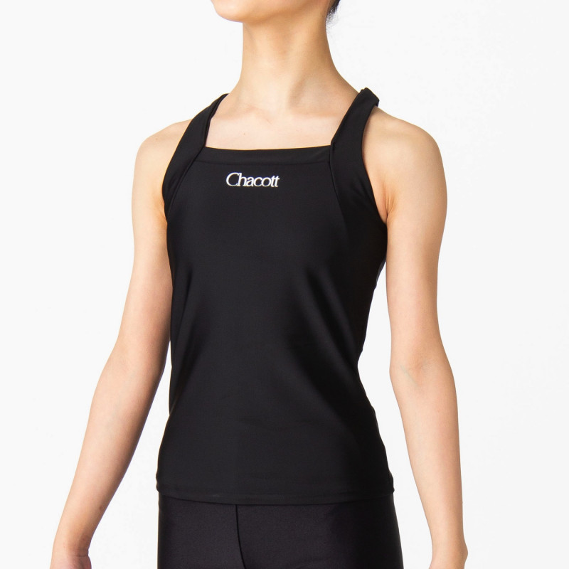 Yバックロングトップ(ブラック-S)