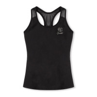 プリントロングトップ(ブラック-S)