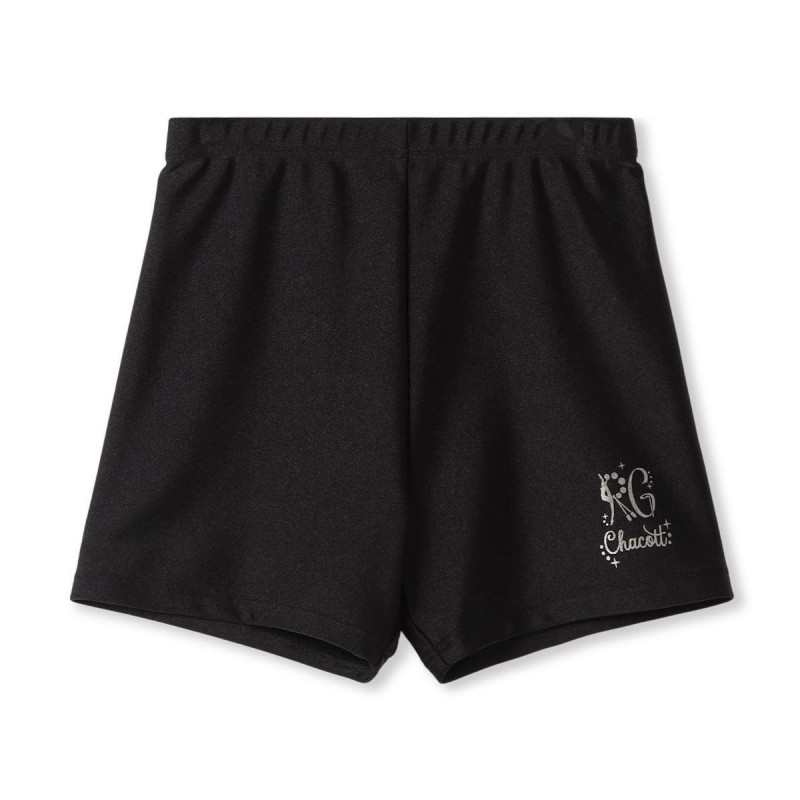 プリント1.5分丈スパッツ(ガンメタル-S)