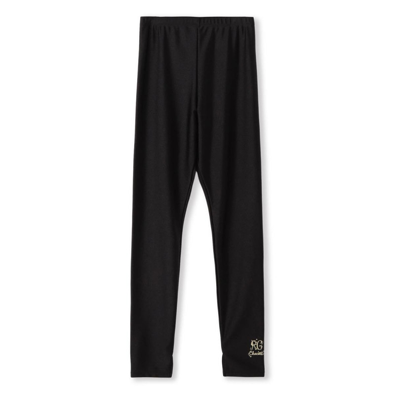 プリント10分丈スパッツ(ブラック-S)