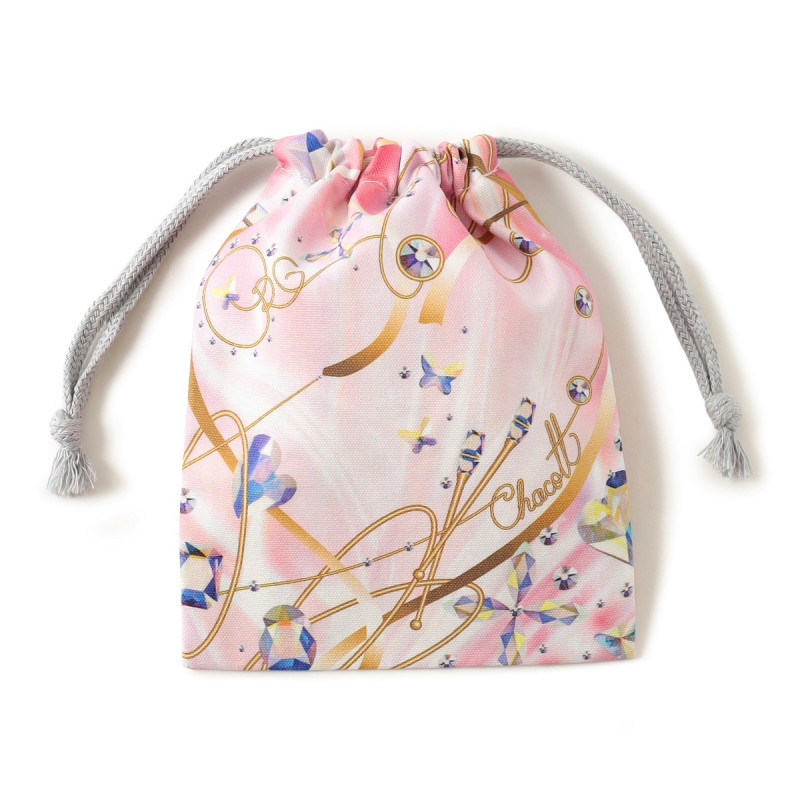 巾着S（ラインストーン）(ベビーピンク--)