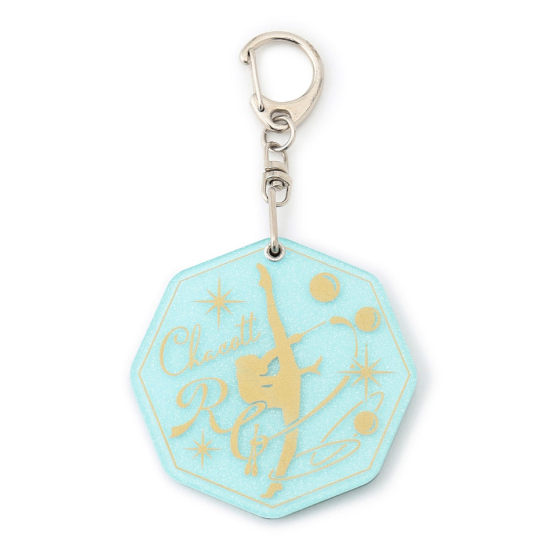 スライドミラーキーホルダー(サックスブルー--)