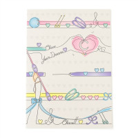 B5ノート[ シルエットイラスト](グレージュ--)